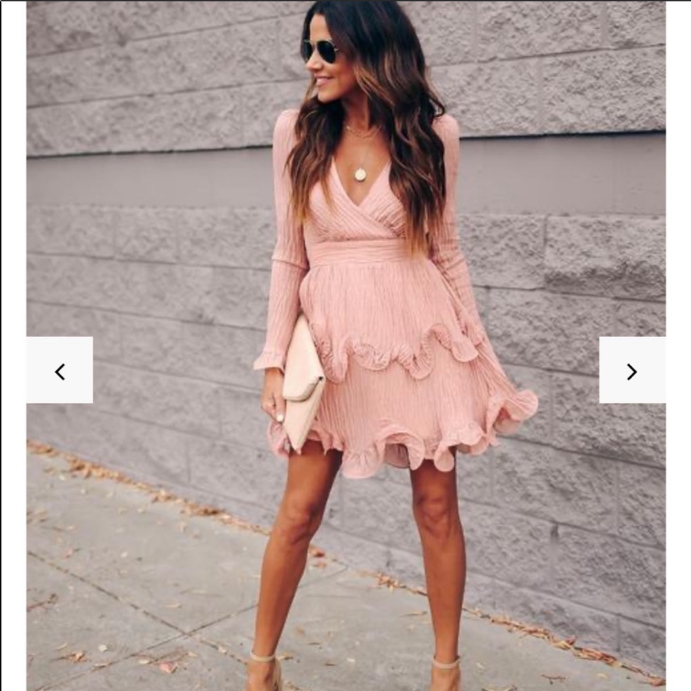 Vici Ring In The New Year dress - rose